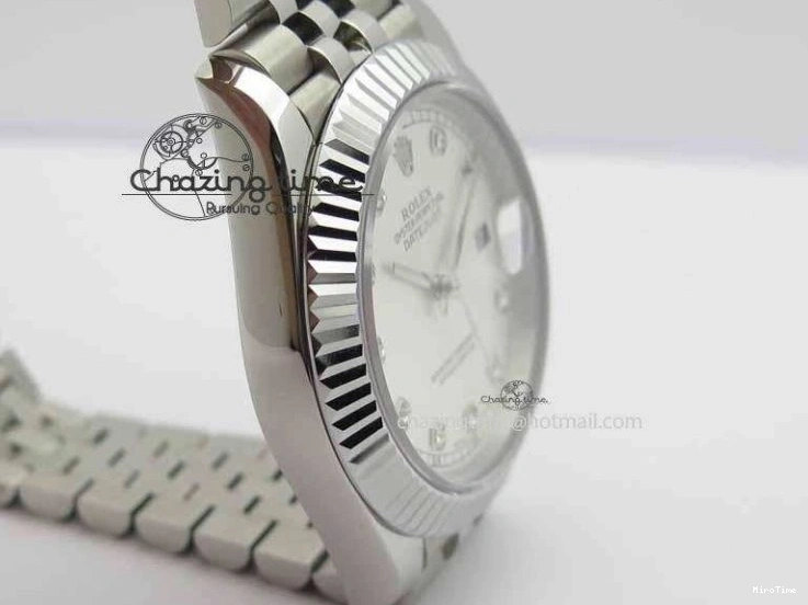 MiroTime 0428 DateJust II 41mm BP Maker Best Edition Silver Diamonds Dial On New Version Jubilee Bracelet A Reliable 3623